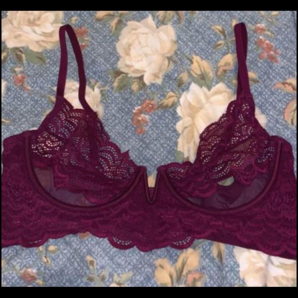 La senza purple lace lighty lined bra